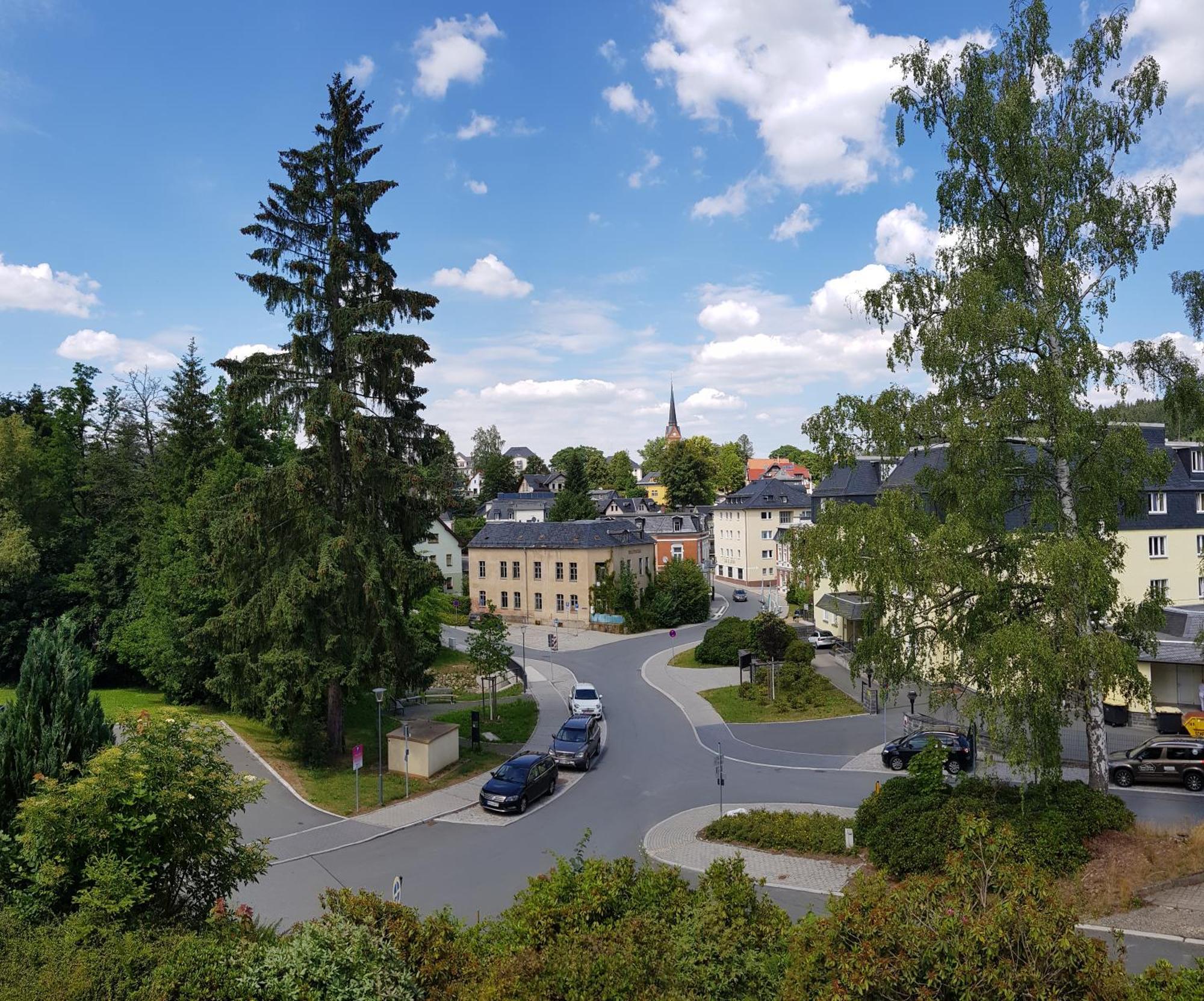 באד אלסטר Ferienwohnungen Villa Goldbrunnen מראה חיצוני תמונה